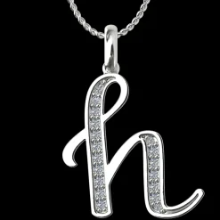 Diamond Initial Pendants