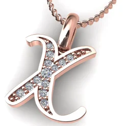 Diamond Initial Pendants