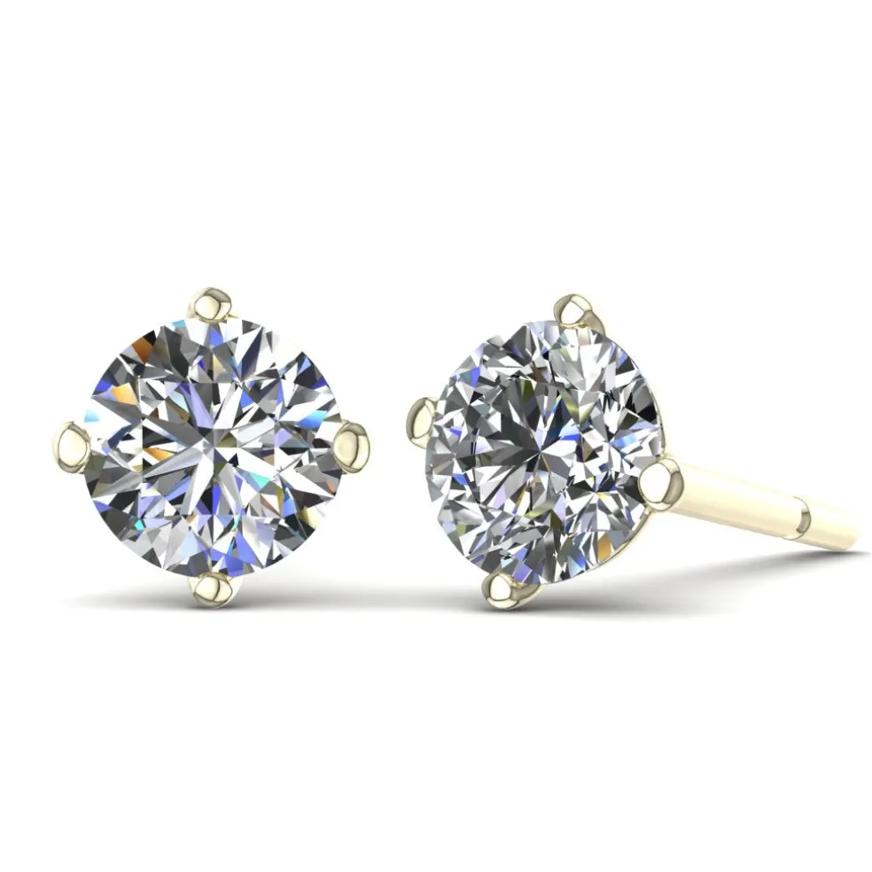 Diamond Stud Earrings in 14k White Gold