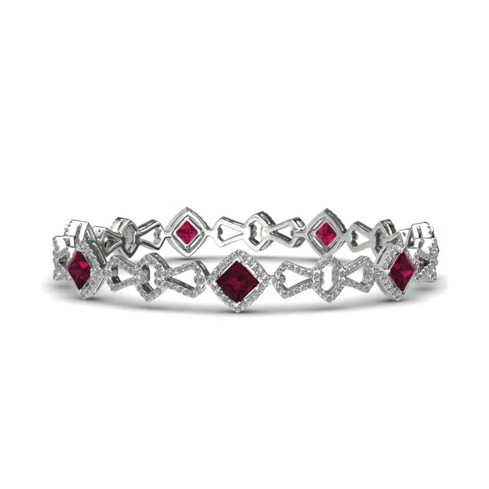 Ealduna Ruby and Diamond Bracelet