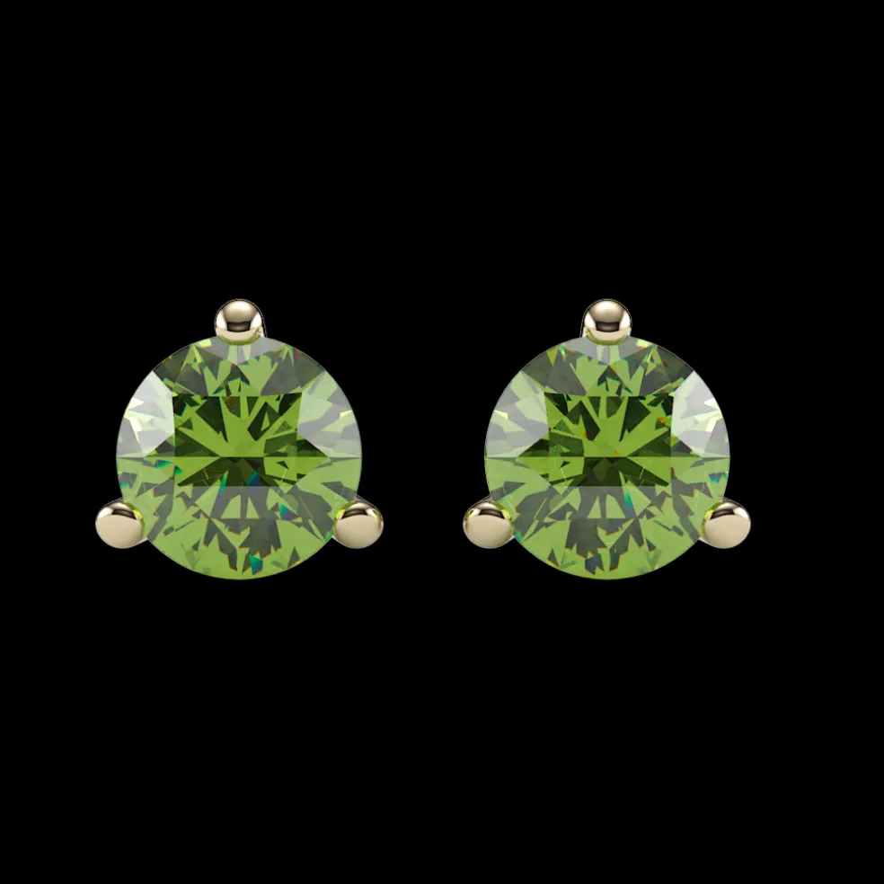 Peridot Stud Earrings