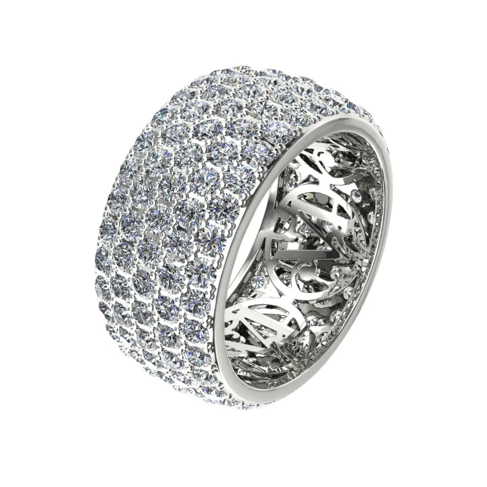 5 Row Custom Eternity Band