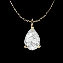 The Amiana Pear Shaped Solitaire Pendant