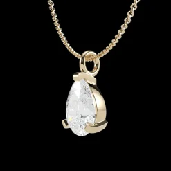 The Amiana Pear Shaped Solitaire Pendant