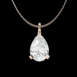 The Amiana Pear Shaped Solitaire Pendant