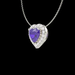 The Melodina Heart Shape Amethyst
