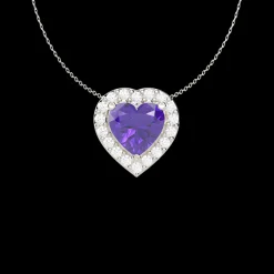 The Melodina Heart Shape Amethyst